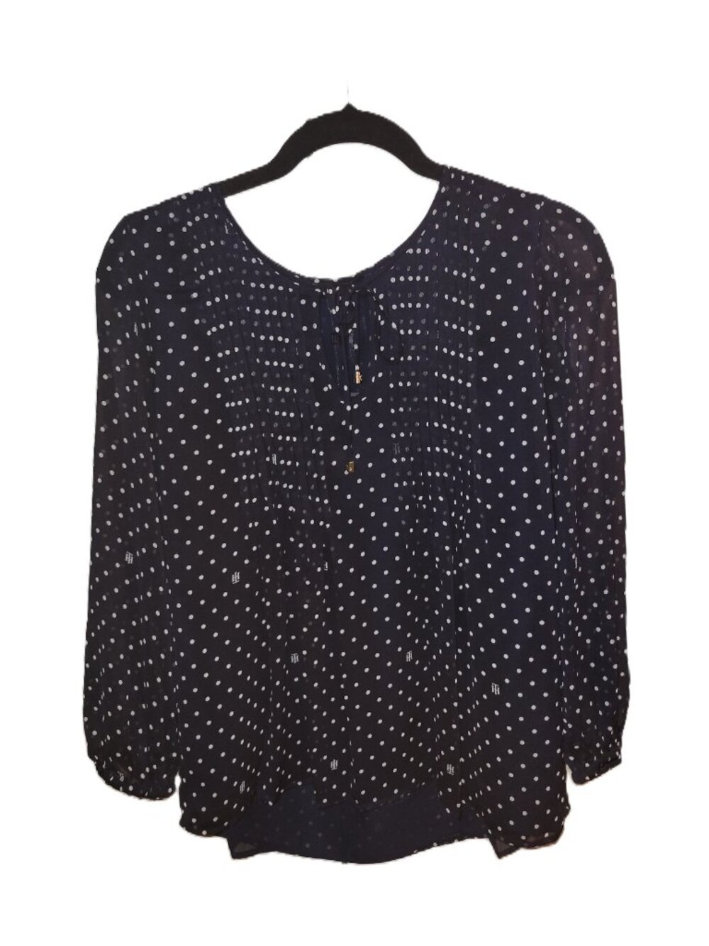NWT! Black/White Polka Dot Blouse - SP